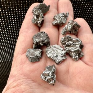 Meteoryty Campo del Cielo - 69,60 g - zestaw 9 sztuk - odrzuty (rdza)