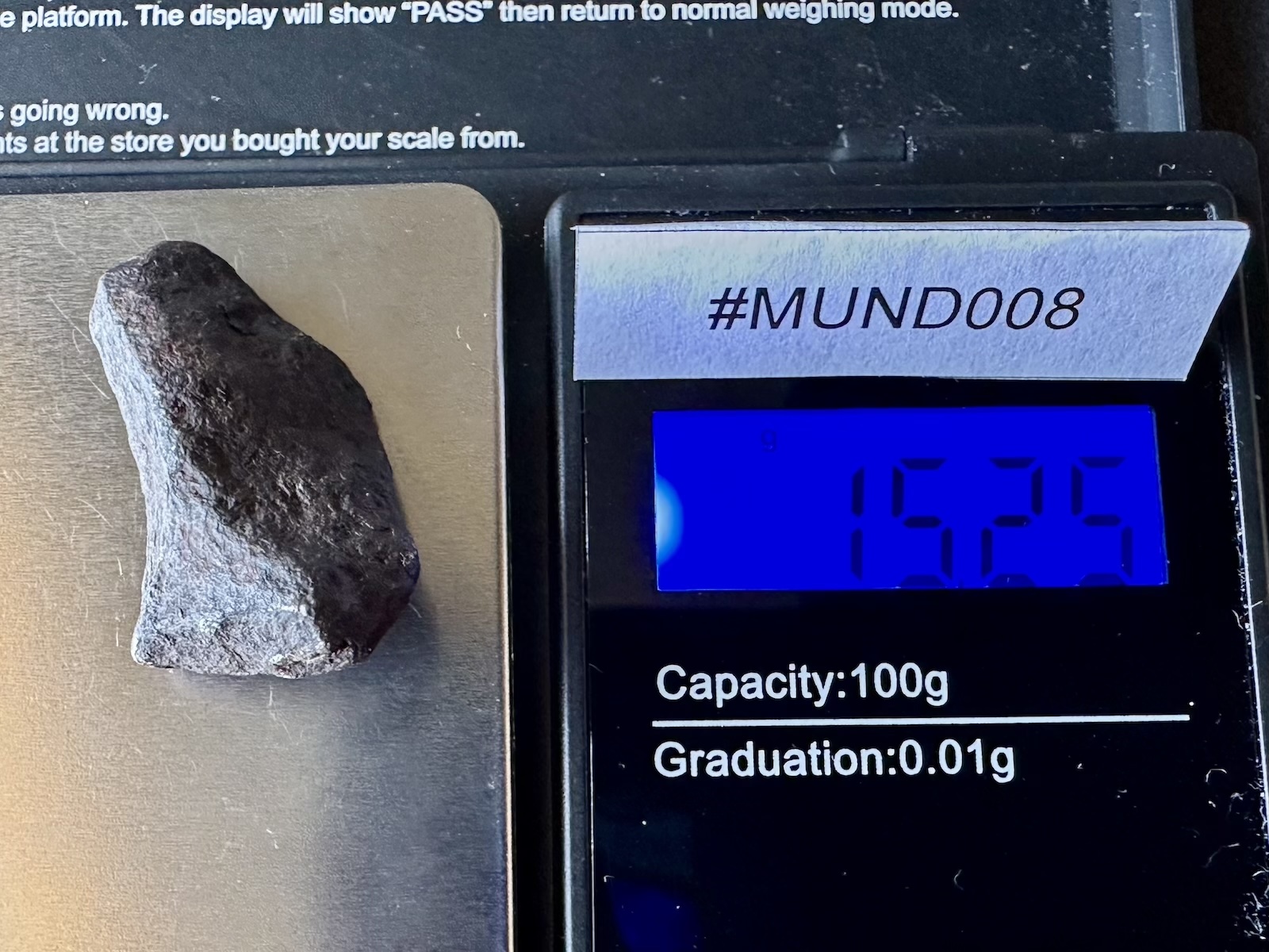 Meteoryt Mundrabilla 15,25 g (#MUND008) - obrazek 5