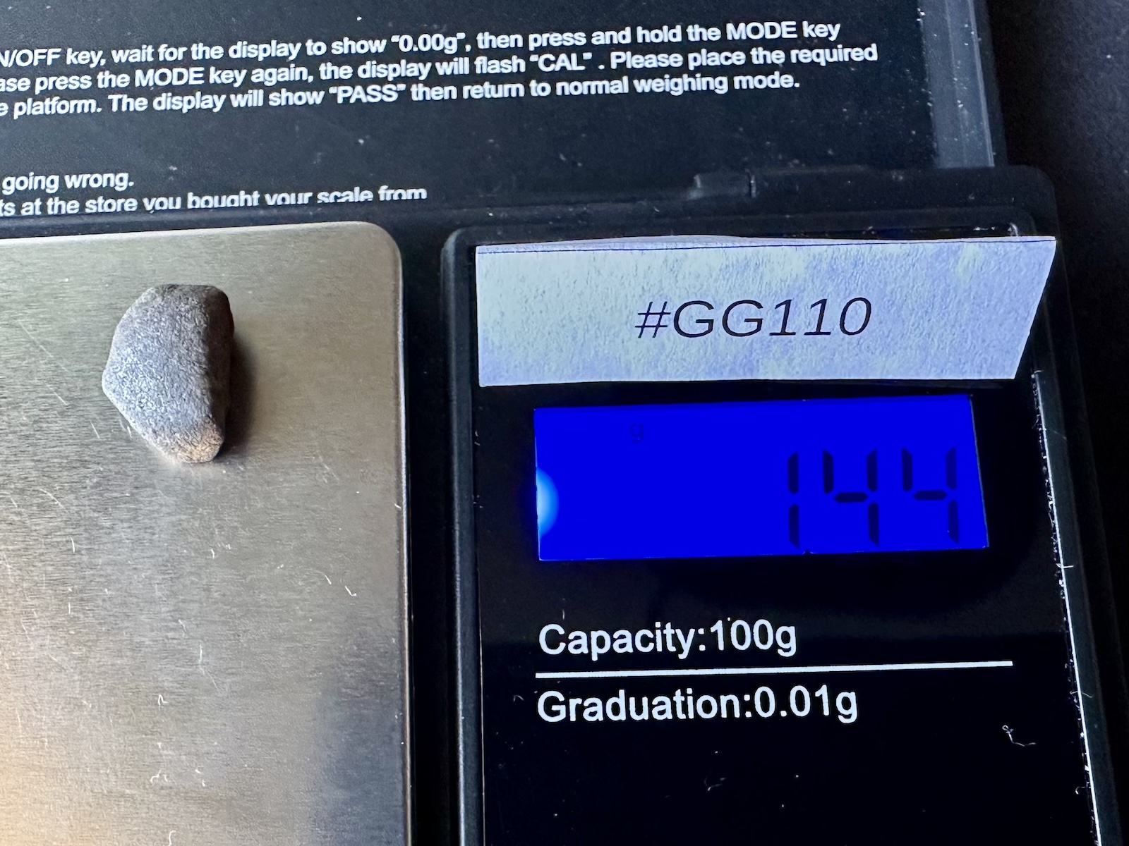 Meteoryt Gao-Guenie 1,44 g (#GG110) - obrazek 5