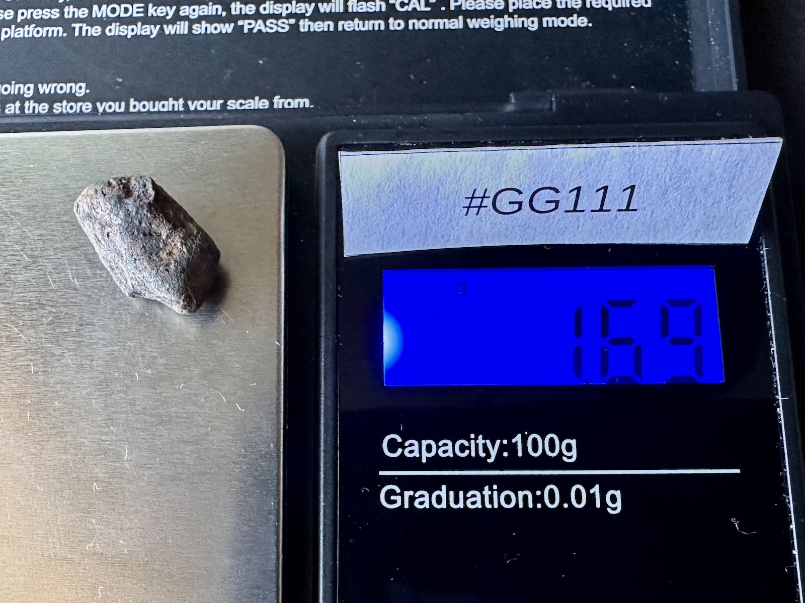Meteoryt Gao-Guenie 1,69 g (#GG111) - obrazek 6