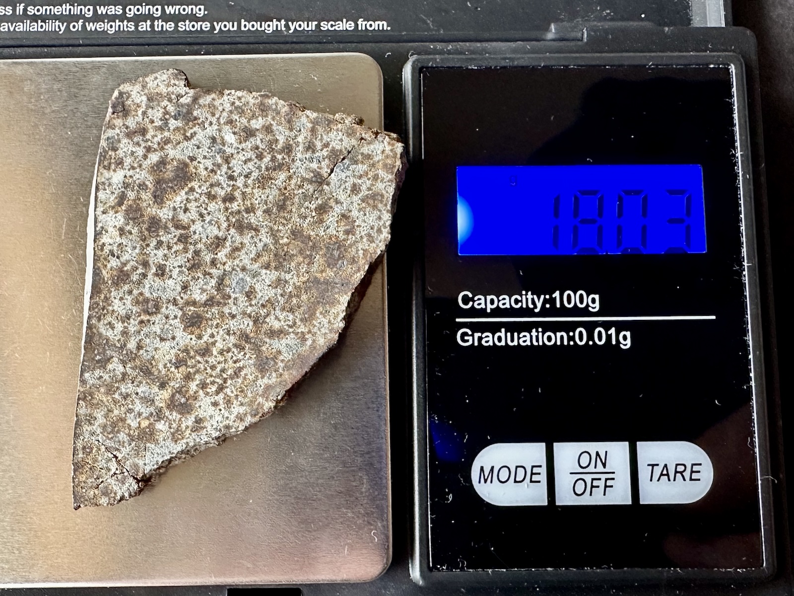 Meteoryt NWA 10113 - 18,03 g - obrazek 5