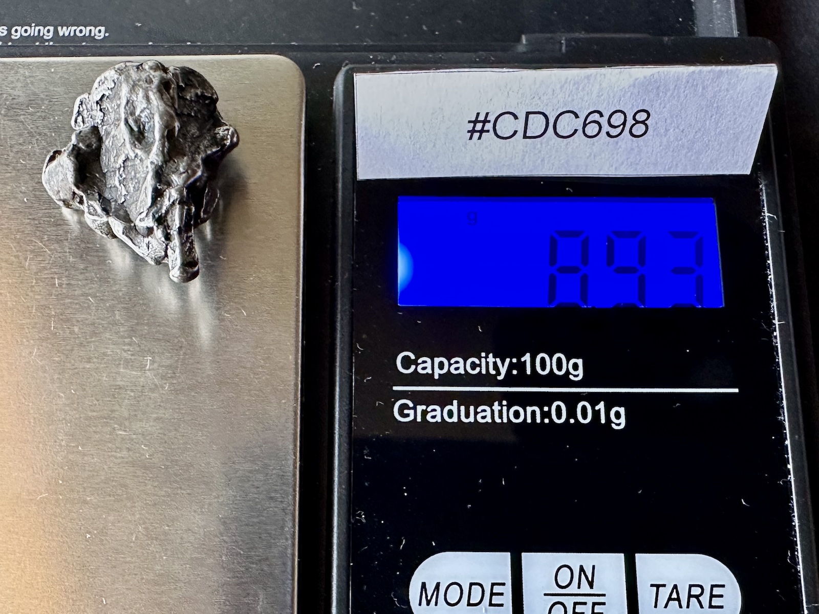 Meteoryt Campo del Cielo 8,93 g (#CDC698) - obrazek 5