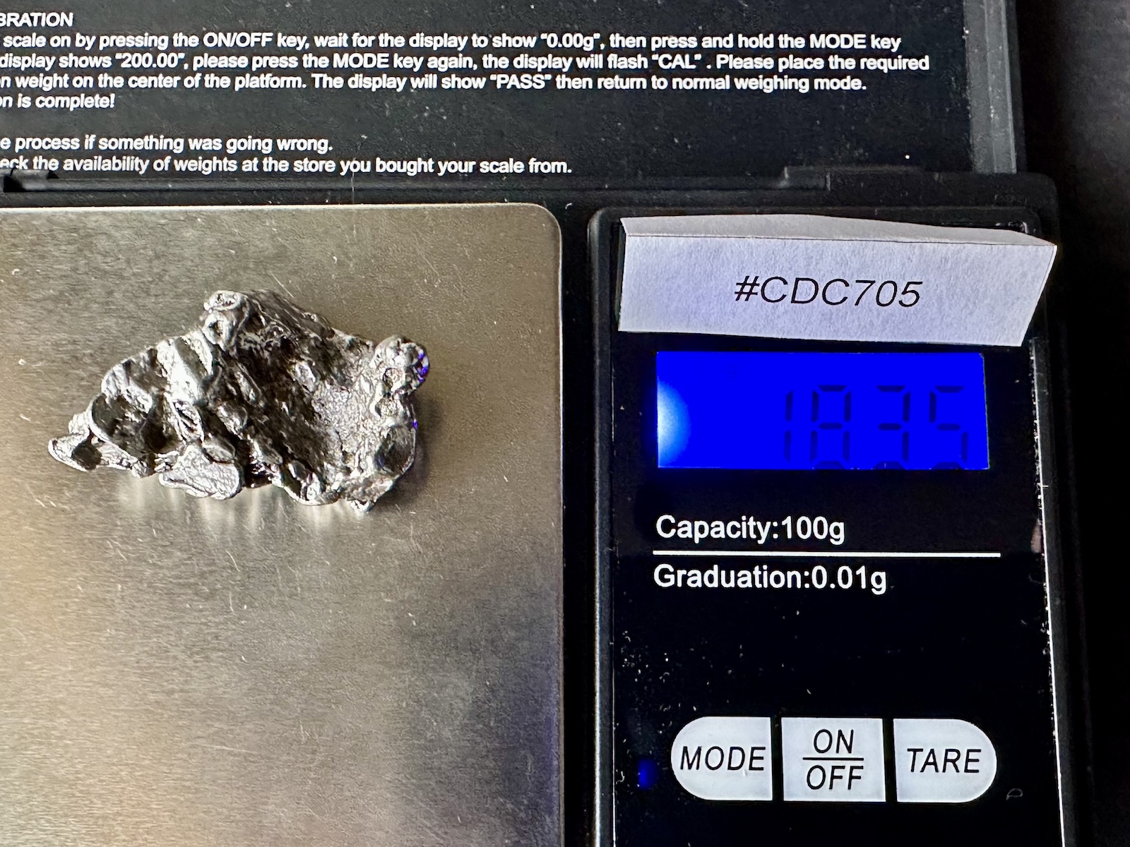 Meteoryt Campo del Cielo 18,35 g (#CDC705) - obrazek 5